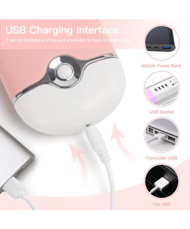 Rechargeable Handheld Mini Fan Lash Dryer for Eyelash Extensions - Pink - Buy Online on SooperMarket.com