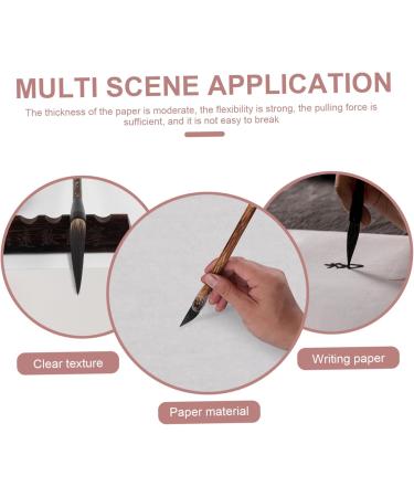 Operitacx 1 Roll Blank Raw Rice Paper Decopage Rice Paper Xuan Zhi Paper Rice Paper for Calligraphy Manual - Buy Online on SooperMarket.com