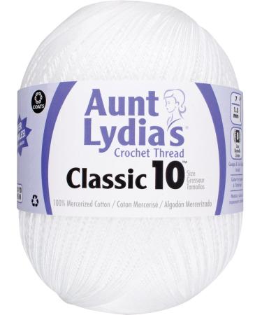 Aunt Lydia Jumbo Crochet Cotton  White