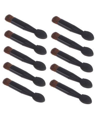 WOONEKY 10pcs Double Ended Eye Shadow Stick Lady Parts Eyeshadow Sponge Makeup Hair