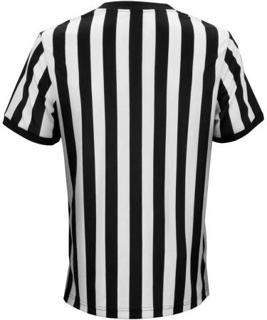 Facynde Striped Referee Shirt for Men | V-Neck XXL - Ideal for Football Basketball & Sports - Buy Online on SooperMarket.com