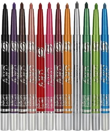 Angoily 24 Pcs Eyeliner Metallic Eyeshadow Stick Waterproof Eye Shadow Pen Eye Shadow Pencil Miss Set - Buy Online on SooperMarket.com