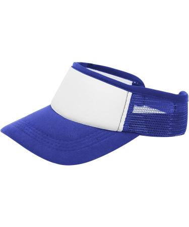 Customized Visor Hat | Personalized Men Women Adjustable Baseball Cap | Blue Summer Sun Hat - Buy Online on SooperMarket.com