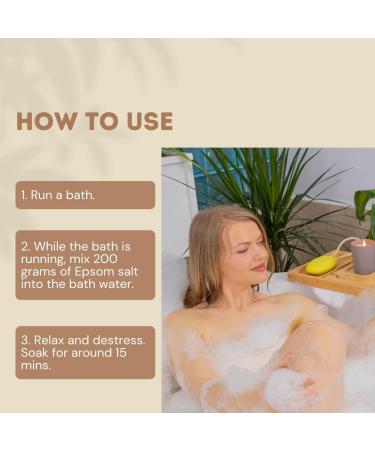 Pure Epsom Salt Bath Soak 250g Tube - Rich Magnesium Formula for Post-Workout Recovery | Eco Bath London - Buy Online on SooperMarket.com