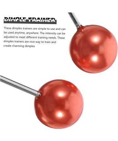 BELLIFFY 1 Pair Dimple Trainer Face Dimples Trainer Dimples Maker Facial Exerciser Face Dimples Shaper Trainer for Dimples Facial Tools Cheeks Clip Face Exerciser Tool Dimples Exerciser 4.30X2.50X0.80CM Red - Buy Online on SooperMarket.com