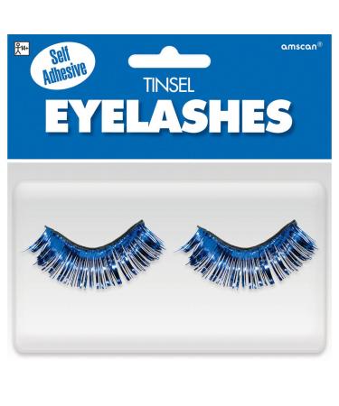 Blue Tinsel Eyelashes