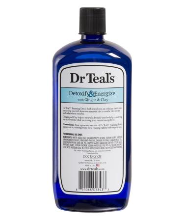 Dr Teal Detox Ginger & Clay Foaming Bath 34oz 2 Pack - Total 68oz - Buy Online on SooperMarket.com