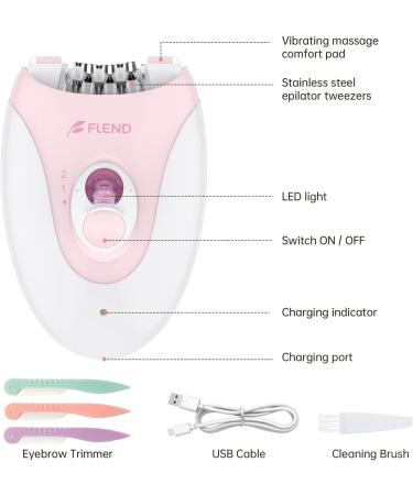 Epilator Facial Epilator Electric Hair Epilator for Women Face Facial Hair Removal Painless Epilator for Women Face Bikini Hair Remover Epilator Hair Removal Armpit Bikini Body Leg Hair Remover Epilator-0703a - Buy Online on SooperMarket.com