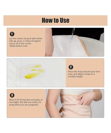Reusable Castor Oil Packaging Wrap | Washable & Leak-Preventing | Adjustable & Skin Colors | Designed by Naturopathic Doctor - Buy Online on SooperMarket.com