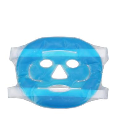 Cold Face Mask Hot and Cold Gel Face Mask Skin-Friendly Multifunctional for Puffy Eyes with Adjustable Elastic Strap Reusable