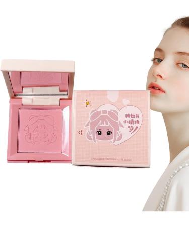 Makeup Blush - Cream Blush for Cheeks Matte 4-in-1 Palette | Cute Girl Emoticon Lightweight and Blendable Face Blushes Creamy & Blendable Color Radiant Glow Natural Skin Tones Troonz 3 - Buy Online on SooperMarket.com