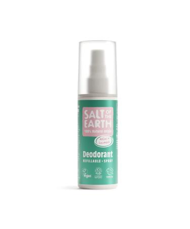 Salt Of the Earth Natural Deodorant Spray Melon & Cucumber - Vegan Long Lasting Protection Leaping Bunny Approved Made in the UK 100 ml Melon & Cucumber 100 ml (Pack of 1)