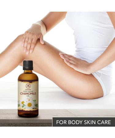 Chamomile Oil 100ml - Natural Chamomilla Oil for Face Nails Hands & Hair | Massage & Personal Care - Buy Online on SooperMarket.com