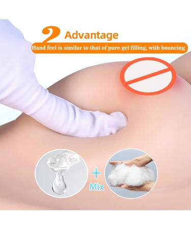 Icever Silicone Breast Shapes 2.0 - Realistic H Cup Prostheses for Mastectomy & Crossdressers | Light Ivory White Size XL - Buy Online on SooperMarket.com