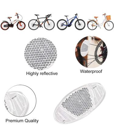 Anyuankw 10pcs Bicycle Spokes Reflectors - High Safety Cat Eye Reflectors & Warning Light for Bikes - White - Buy Online on SooperMarket.com
