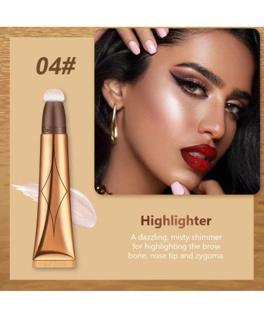 AOOWU Contour Beauty Wand - Liquid Highlighter & Matte Blush with Cushion Applicator - Buy Online on SooperMarket.com