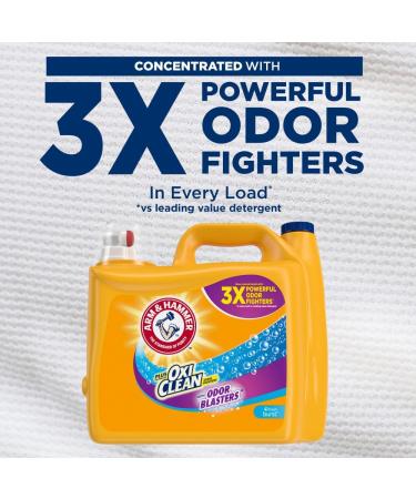 Arm & Hammer Plus OxiClean Odor Blasters Liquid Laundry Detergent - Fresh Burst 128 Loads (166.5 Fl Oz) - Shop Internationally - Buy Online on SooperMarket.com