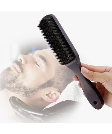 Shop Men's Wooden Beard Brush - Boar Bristle Mustache & Hair Styling Comb for Grooming | International Shipping Available - Buy Online on SooperMarket.com