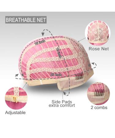 AISI BEAUTY 12 Inch Pink Bob Wig with Bangs - Short Straight Synthetic Cosplay Party Wig for Women - Buy Online on SooperMarket.com