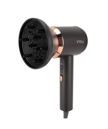 Negative Ionic Hair Dryer Quick Heat Up & Constant Temperature Lightweight Travel Hairdryer 4 Temps 2 Speeds Portable Home Hair Dryer for Home Travel (US Plug 110V)
