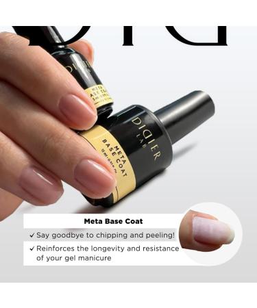 Didier Lab Premium Clear Gel Base and Top Coat Set - Long Lasting UV Gel Polish - Shellac Base Coat and No Wipe Top Coat - 2pcs Set - Buy Online on SooperMarket.com