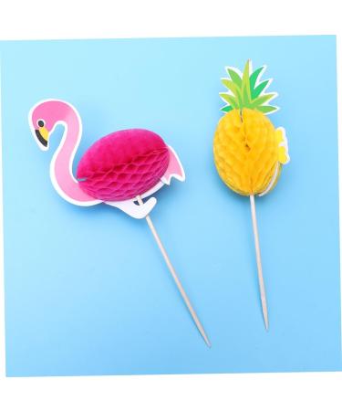 Warmhm 40pcs Cake Picks Baby Shower Cake Toppers Dessert Toppers Cupcake Party Picks Wedding Cupcake Toppers Food Party Picks Birthday Cake Decoration Bamboo 3d Plug in Dessert Table - Buy Online on SooperMarket.com