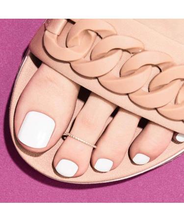 RODAKY Glossy White Press On Toe Nails for Women - 24PCS Fashion False Toenail Full Cover Acrylic Foot Nails - Buy Online on SooperMarket.com