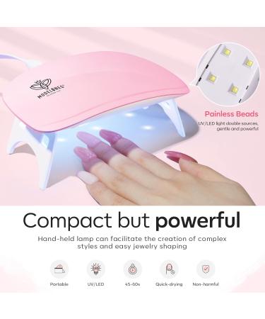 Modelones Poly Extension Gel Nail Kit - 10 Colors with 6W Nail Lamp | All-in-One Poly Builder Nail Gel Set for Women - Buy Online on SooperMarket.com