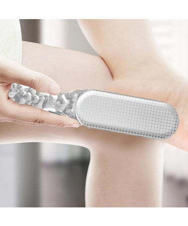 Teksome Pumice Stone Foot File - 2 in 1 Foot Rasp for Cracked Heel - Foot Rasp for Cracked Heel Reduces Calluses & Corns Foot File for Foot Care Wet/Dry Feet Transparent - Buy Online on SooperMarket.com