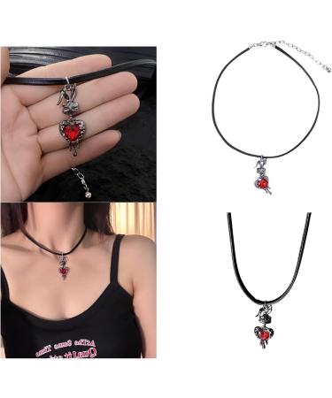 Oralgo Rabbit Patch Necklace - Adjustable Collarbone Chain Fashionable Halloween Jewelry for Women - Buy Online on SooperMarket.com