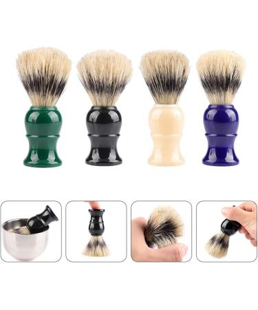 Buy Men's Back Razor Set - 4pcs Ultra-Soft Bristle Shave Brush & Handle - Perfect for Inner Shaving - Silver Spitz Roof Design - Buy Online on SooperMarket.com