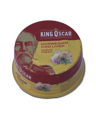King Oscar Cod Liver in Own Oil, 6.67-Ounces Tins, 190 Gram, (Pack of 3)