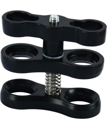 Amarine Made 1 Inch Black Underwater Ball Clamp Mount - 2 Pack for Light Arm System - Buy Online on SooperMarket.com