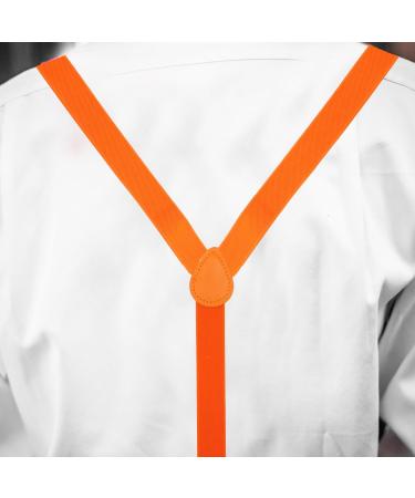 Adjustable Eruinfang 25mm Elastic Braces for Men & Women - Y-Form Style with Strong Clips - Orange - Buy Online on SooperMarket.com