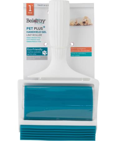 Beldray LA072597EU PET Plus+ Gel Animal Hair Remover | Reusable Lint Roller for Dog & Cat Hair | Washable Fur Remover for Sofa & Car - Buy Online on SooperMarket.com