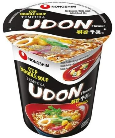 Nongshim Instant Cup Noodle Soup Tempura Udon Ramen 62g (Pack of 6) by CNMART - Buy Online on SooperMarket.com