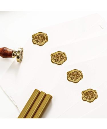 15 Bronze Glue Gun Sealing Wax Sticks for Retro Vintage Stamp and Letter | Ideal for Wedding Invitations, Cards, Envelopes, Snail Mails, Gifts - Buy Online on SooperMarket.com