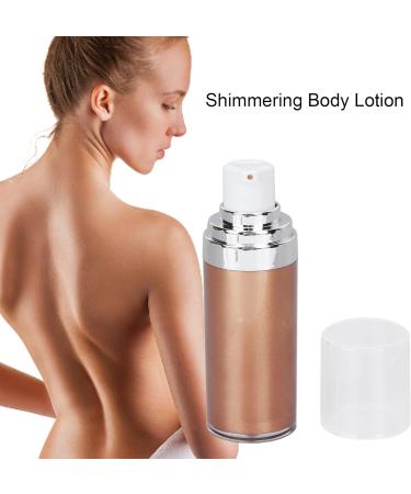 Glitter Body Makeup Liquid Cream - Shiny Face & Skin Highlighter Lotion for a Natural Glow - Prismatic Finish in Bronze Gold - Buy Online on SooperMarket.com