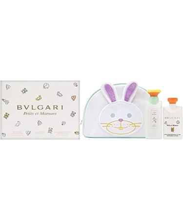 Bvlgari Petits et Mamans by Bvlgari 3 Piece Set Includes: 3.4 oz Eau de Toilette Spray + 2.5 oz Gentle Body Lotion + Toiletry Pouch