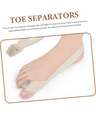 FOMIYES Toe Spacer Set - Toe Separator & Straightener for Hammer Toe, Plantar Fasciitis, and Bunion Relief - 2pcs - 25.3x2.3cm - Buy Online on SooperMarket.com
