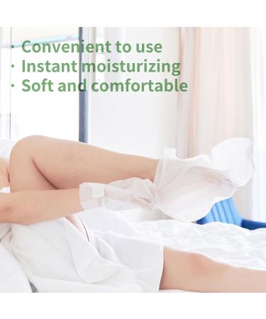 Moisturizing Foot Mask with Shea Butter & Goat Milk | Hydrating Dry Cracked Feet Treatment - 5 Pairs for Men & Women - Buy Online on SooperMarket.com