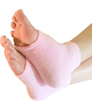 Shop Spa Ventilated Moisturizing Socks | Heel Cuff & Breathable Blue Flower Design for Men & Women | Perfect Moisturizing Spa Set - Buy Online on SooperMarket.com