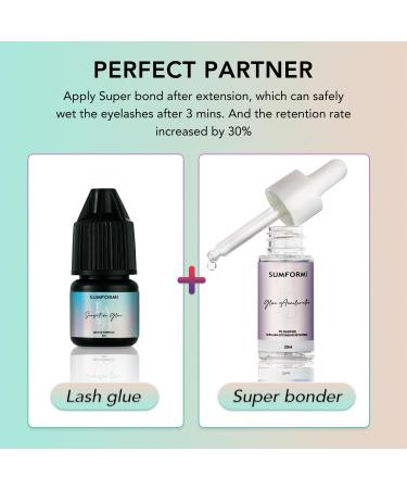 Sensitive Black Lash Glue - Waterproof Long-Lasting Eyelash Extension Glue for DIY & Professional Use - Buy Online on SooperMarket.com