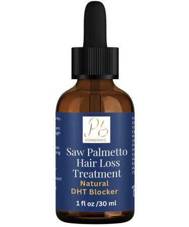 Saw Palmetto Hair Loss Treatment with Rosemary Lavender Tea Tree Essential Oils - Stimulate Follicles Strengthen Roots Saw Palmetto Oil for Hair Growth & Thickness Nourish Scalp Reduce Hair Loss
