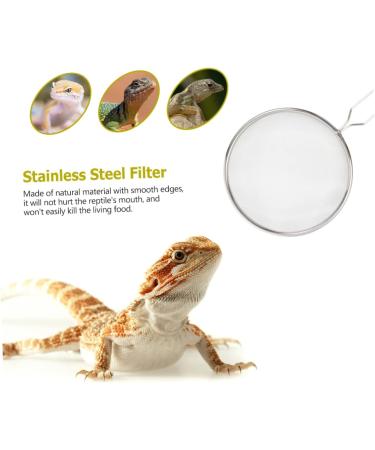 GANAZONO 3pcs Pet Sand Shovel Lizard Terrarium Fine Sand Sifter Reptile Litter Scoop Silver Stainless Steel 26x14cmx3pcs Silverx3pcs - Buy Online on SooperMarket.com