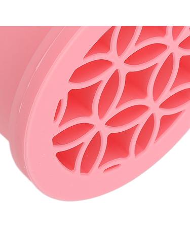 Makeup Brush Cleaner Cup Portable Silicone Scrubber Bowl Efficient Cleaning Drying Rack (Pink) - Buy Online on SooperMarket.com