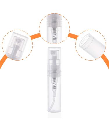 BENECREAT 80PCS Mini Spray Bottles - 2ml Clear Plastic Perfume Bottles with 6 Pipettes Funnels & Pumps for Travel - International Shipping Available - Buy Online on SooperMarket.com