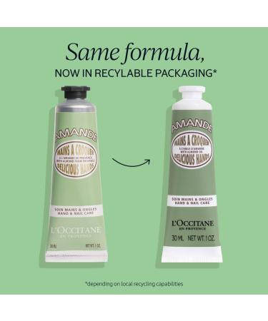 L'OCCITANE Almond Delicious Hands Cream | Sweet Scented Nourishing & Firming | 98% Readily Biodegradable | Clean & Luxury Beauty Hand Care for All Skin Types 30 ml (Pack of 1) - Buy Online on SooperMarket.com