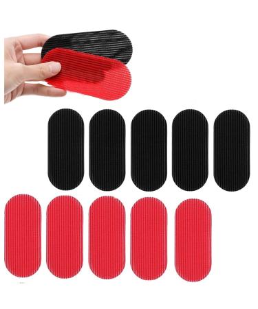20 Pieces Hair Gripper Hair Holders Hair Fringe Stickers Magic Hair Fixed Clip Hairpin Hair Styling Accessories Black and Red