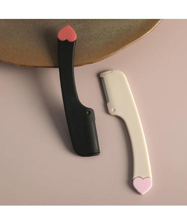 Eyebrow Razors - Multi-Purpose Dermaplaning Tools for Women | 2 Pack White | Trim Shape & Care - Buy Online on SooperMarket.com